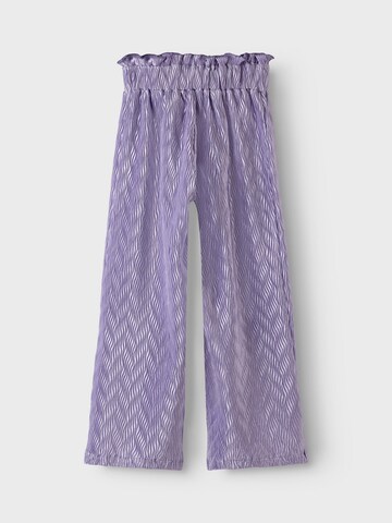 NAME IT Wide Leg Bukser i lilla
