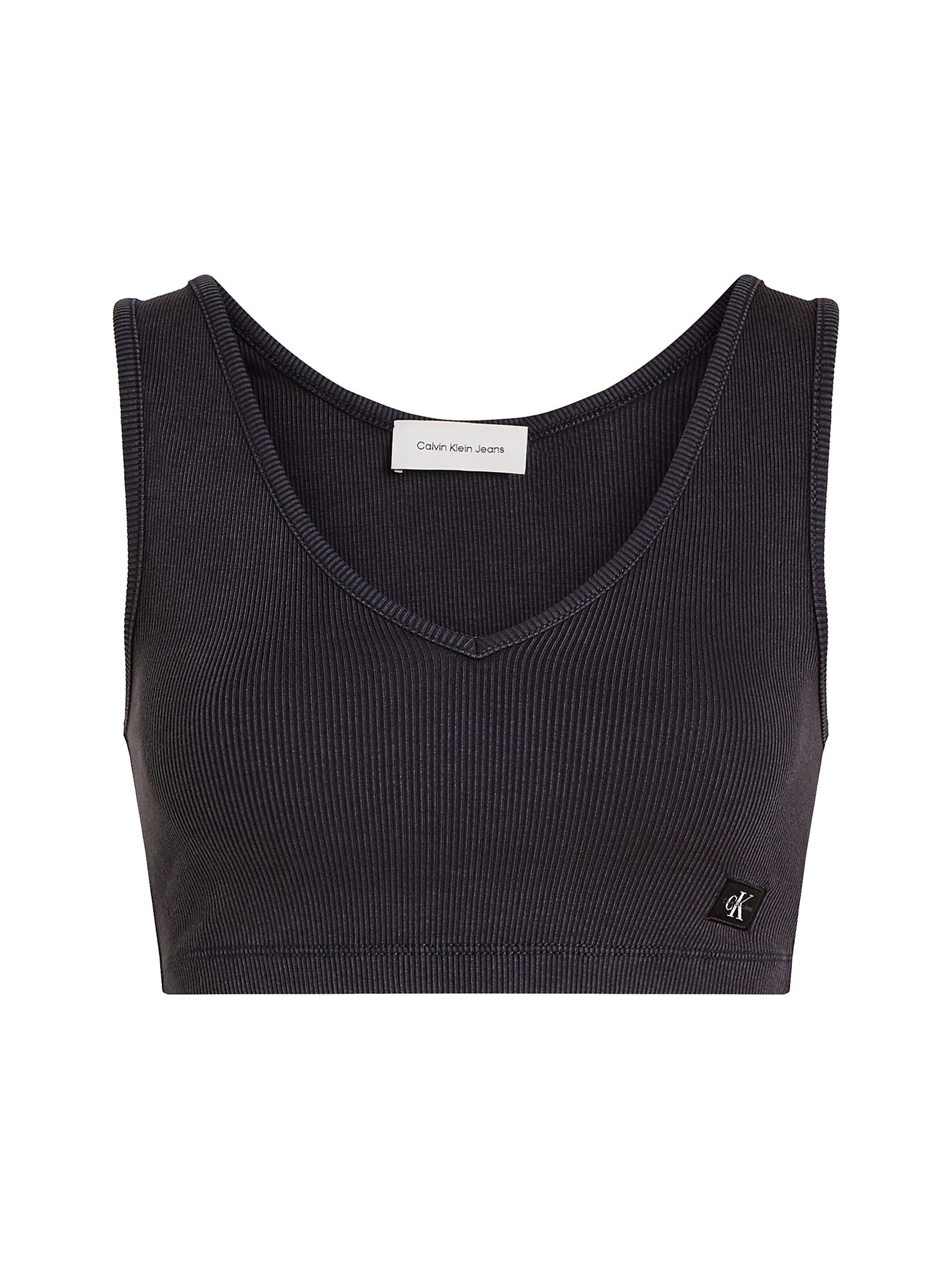 Bustier Soutien-gorge Calvin Klein Jeans en noir : devant