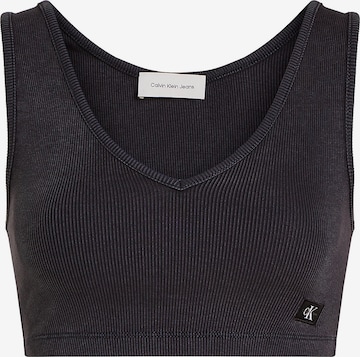 Calvin Klein Jeans Bralette Bra in Black: front