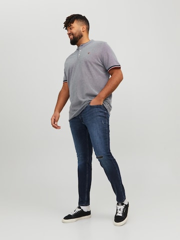 Jack & Jones Plus Skinny Farkut 'Liam' värissä sininen