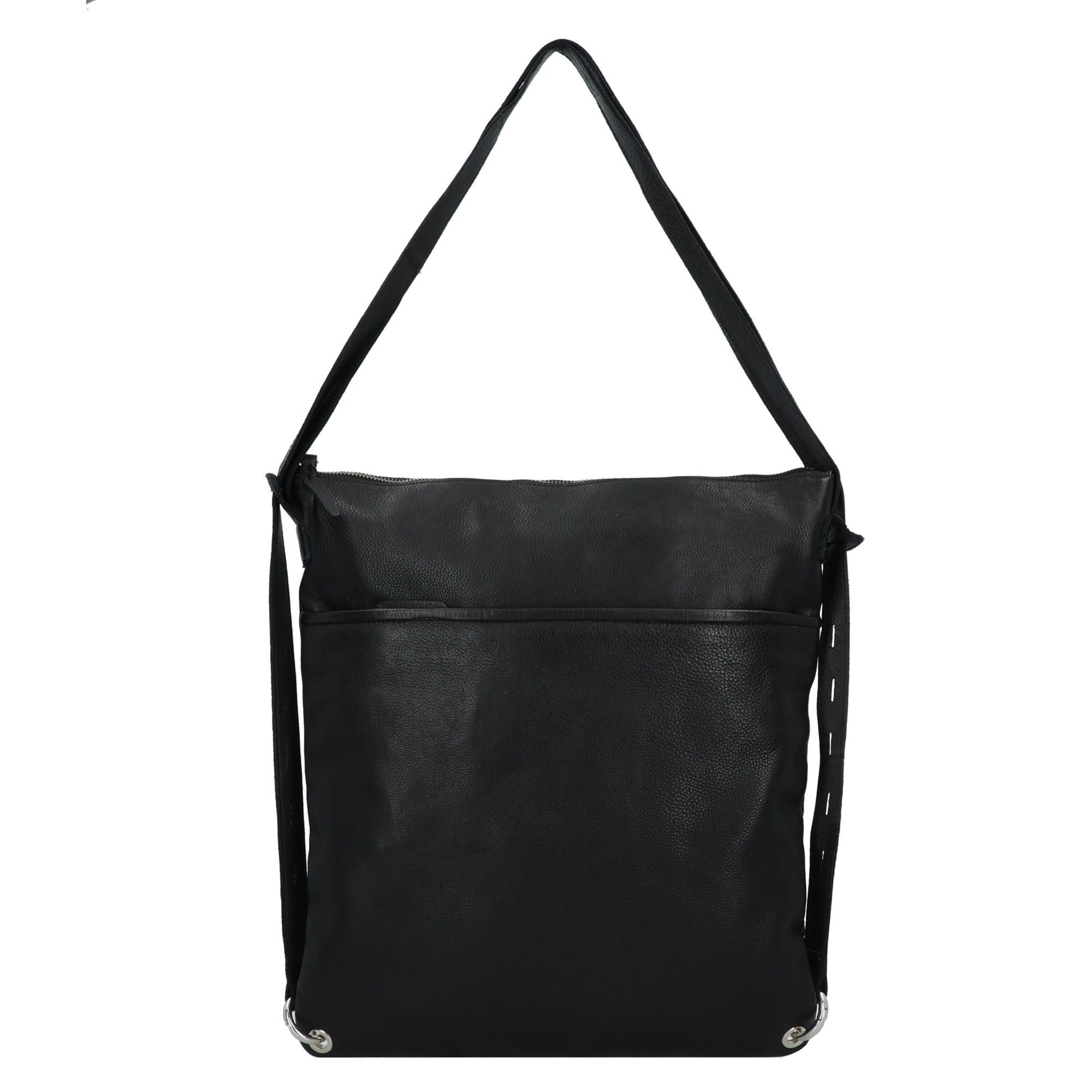 Taschendieb Wien Schultertasche in Schwarz: Vorderseite