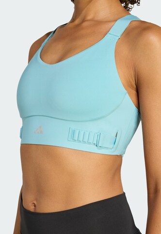 Bustier Soutien-gorge de sport 'FastImpact Luxe' ADIDAS PERFORMANCE en bleu