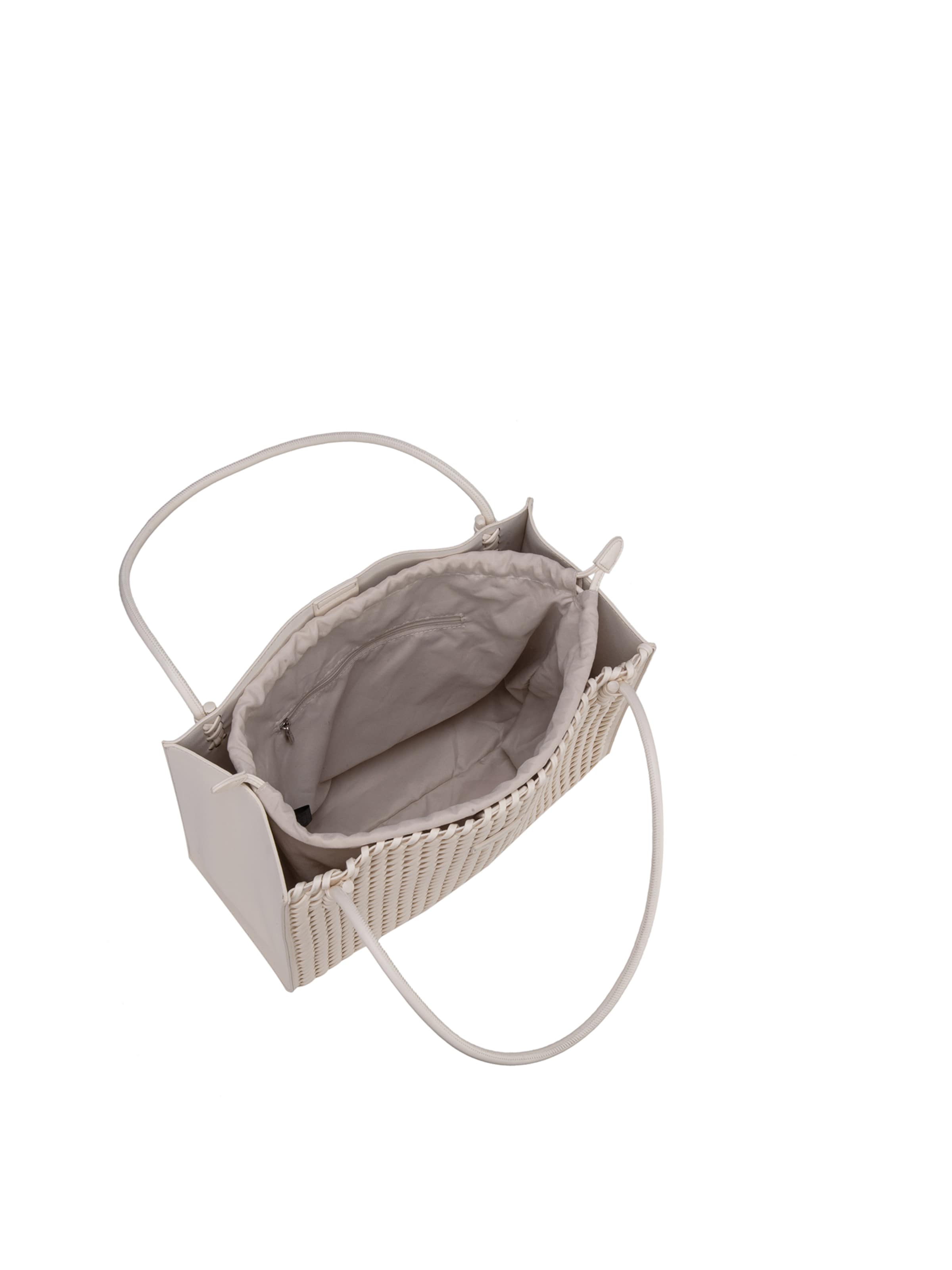 Shopper 'Borsa Shopper Silvana Elite - Pelle Vegana Intrecciata' di Diana&Co. in beige