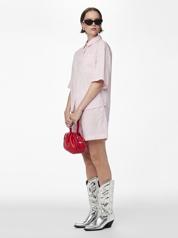 PIECES Regular Broek 'PCEmma' in Roze