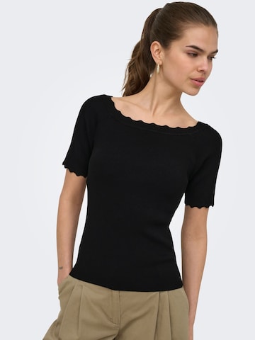 JDY Pullover 'JDYLou' in Schwarz: Vorderseite
