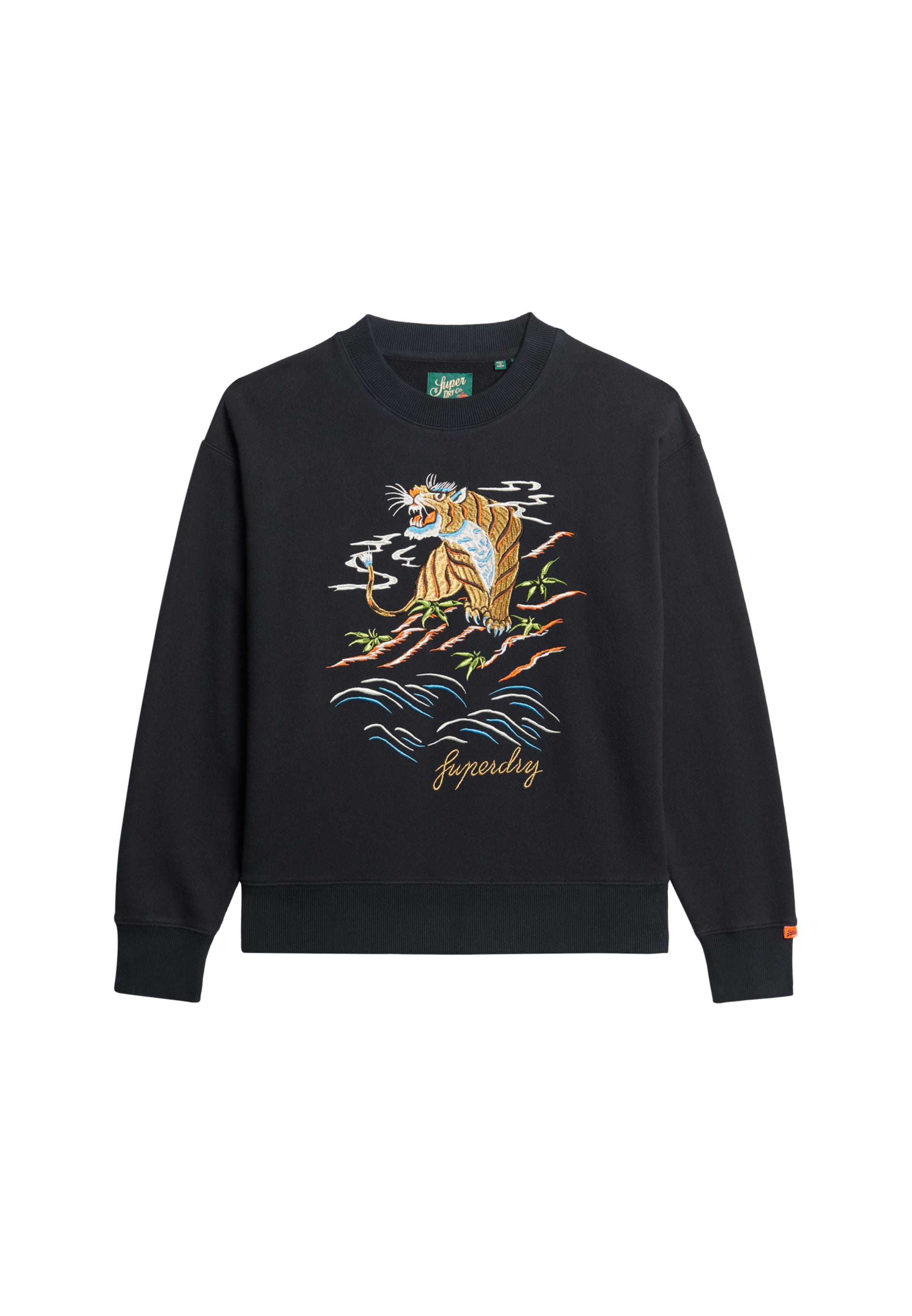 Superdry & Co Sweatshirt in Black: front