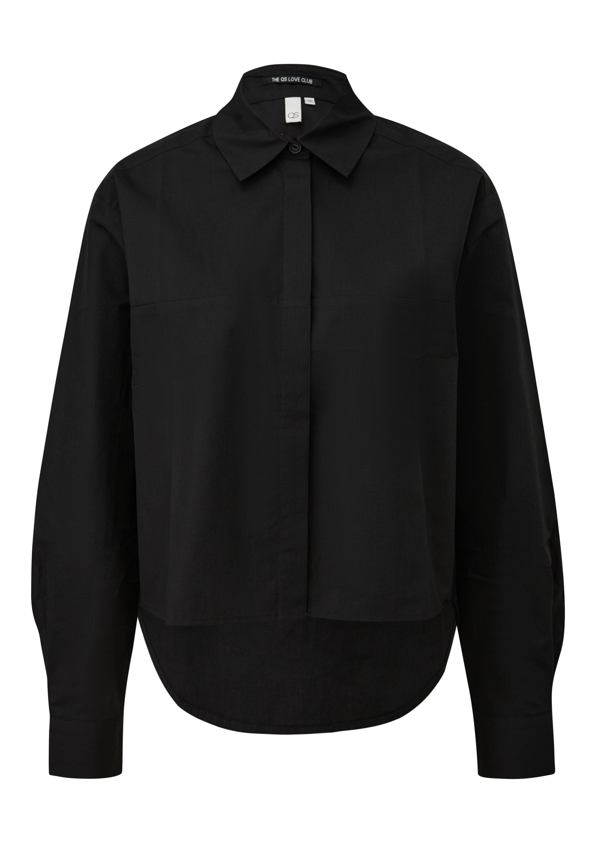 Chemisier QS en noir : devant