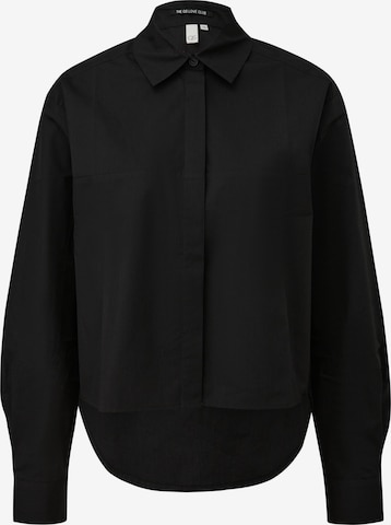 QS Blouse in Zwart: voorkant