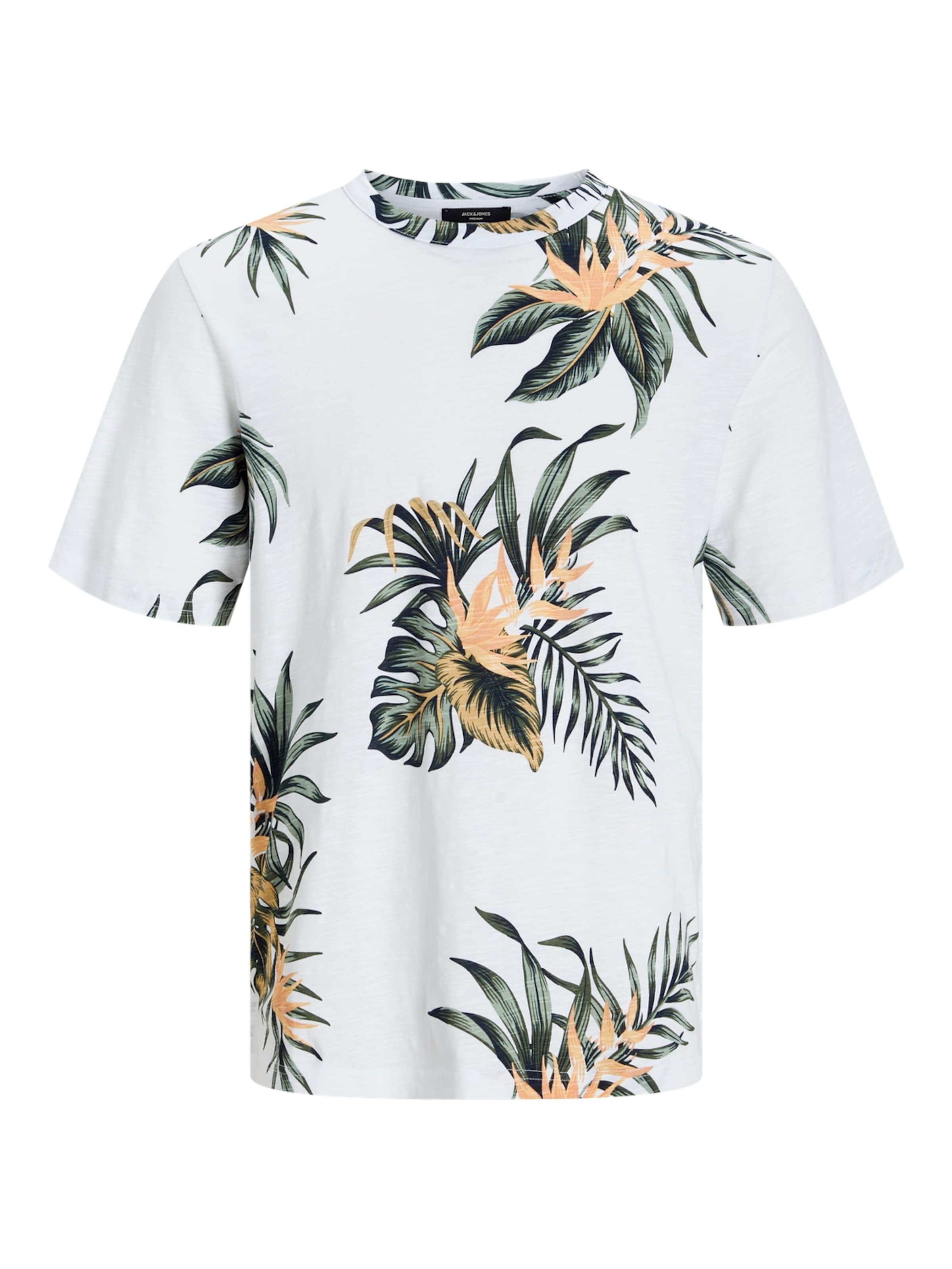 T-Shirt 'JJPalma' JACK & JONES en blanc : devant