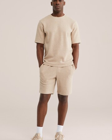 WE Fashion Свободный крой Брюки-чинос в Бежевый