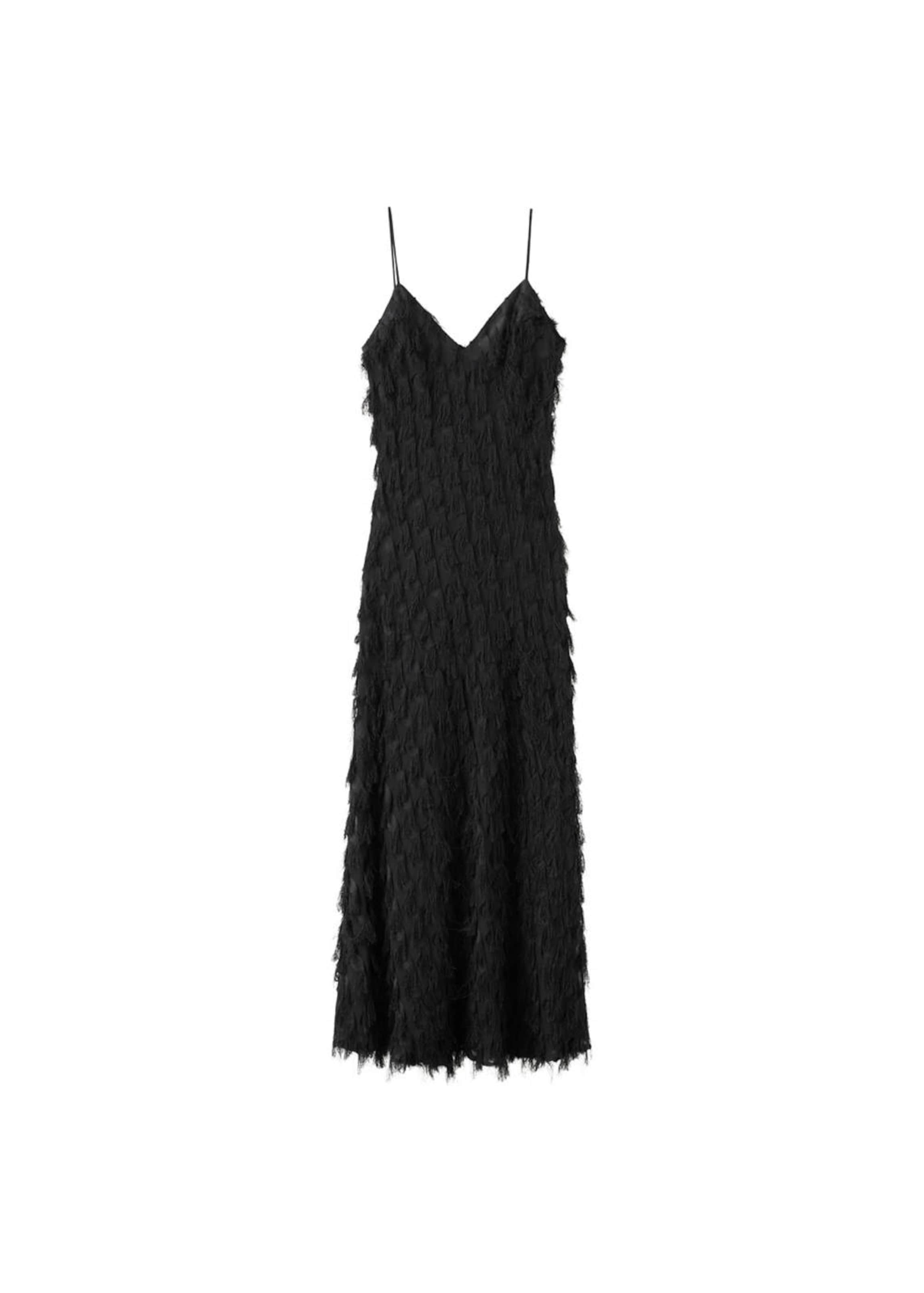 MANGO Evening Dress in Black: front
