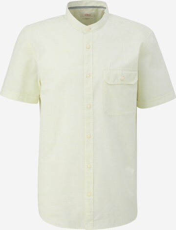 s.Oliver Regular fit Overhemd in Geel: voorkant