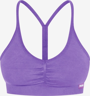 Bustier Soutien-gorge de sport Smilodox en violet : devant