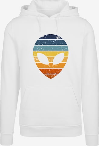 F4NT4STIC Sweatshirt 'Alien Sonnenuntergang Retro' in White: front