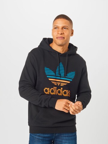 ADIDAS ORIGINALS Sweatshirt in Zwart: voorkant