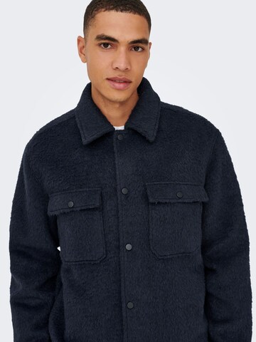 Veste mi-saison 'ONSGIO' Only & Sons en bleu