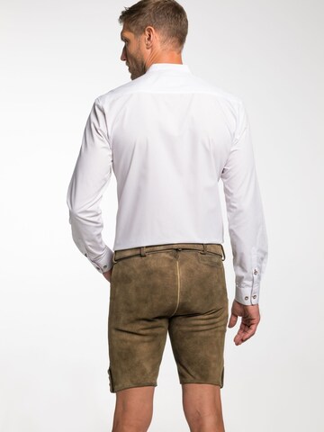 SPIETH & WENSKY Slim fit Traditional button up shirt 'FCB - Eris' in White