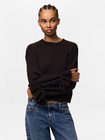 PIECES Sweater 'PCFie' in Brown