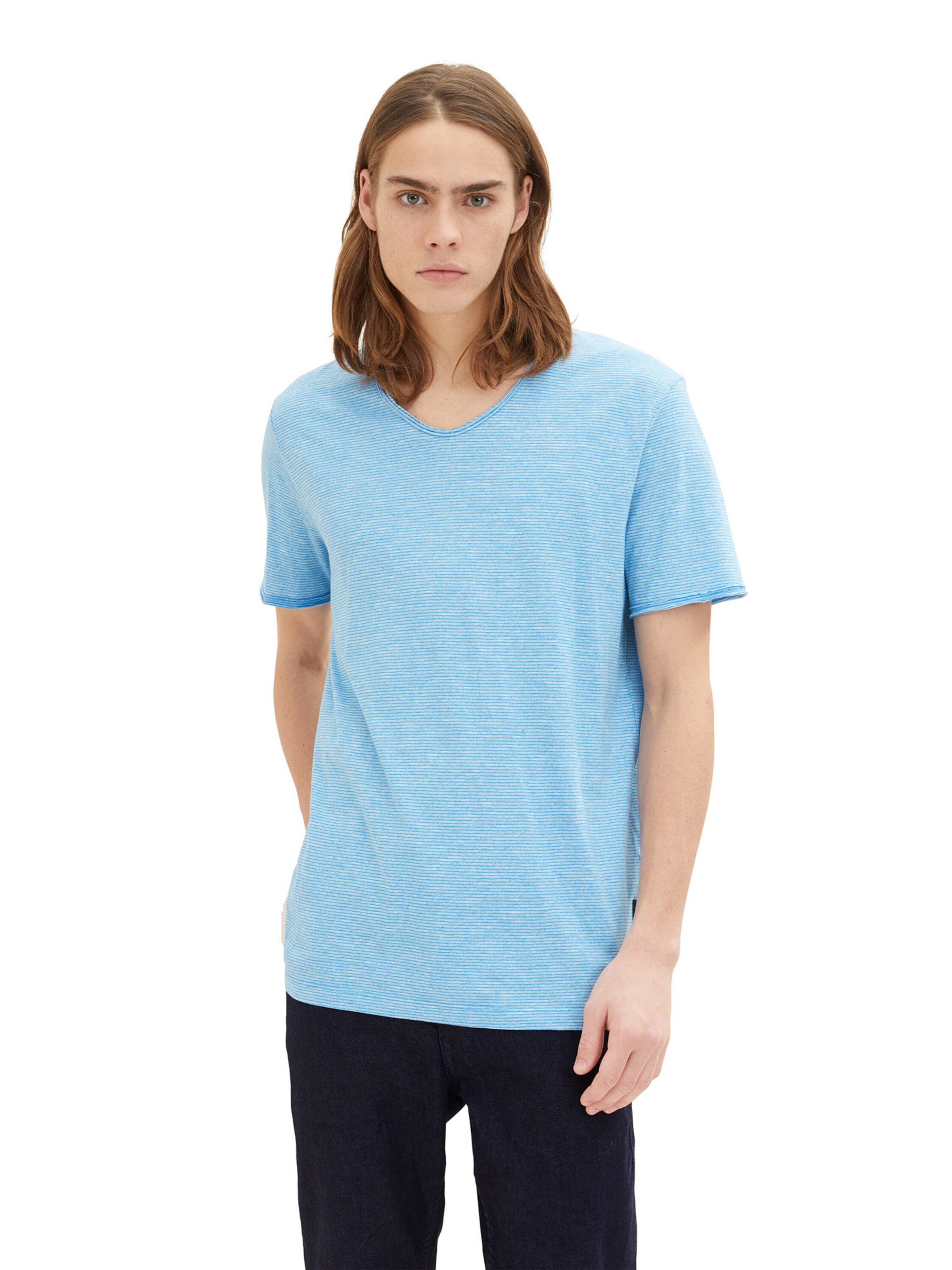 TOM TAILOR DENIM Shirt in Blue: front