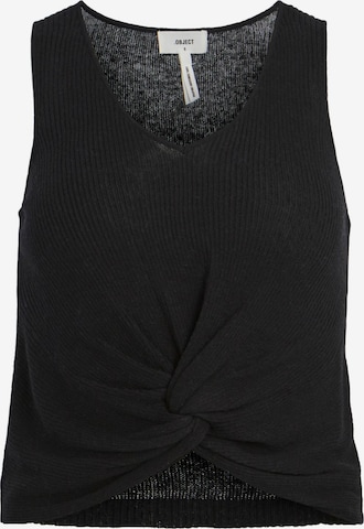 OBJECT Knitted Top 'Yori' in Black: front