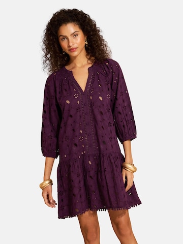 love & roses Пляжное платье в Лиловый: спереди