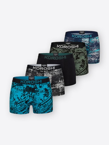 Boxeri de la KOROSHI pe mai multe culori: față