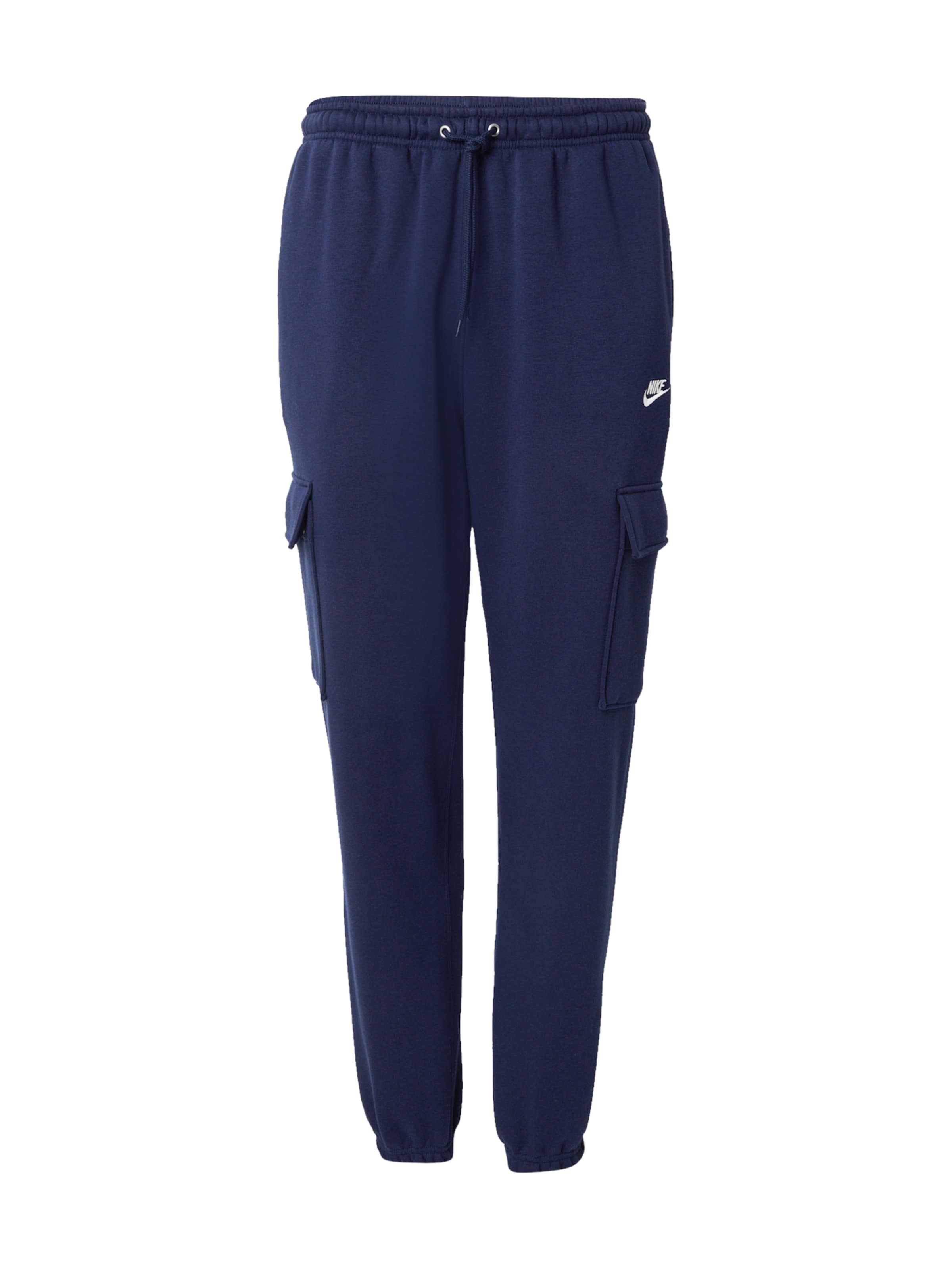 Tapered Pantaloni cargo 'CLUB' di Nike Sportswear in blu: frontale