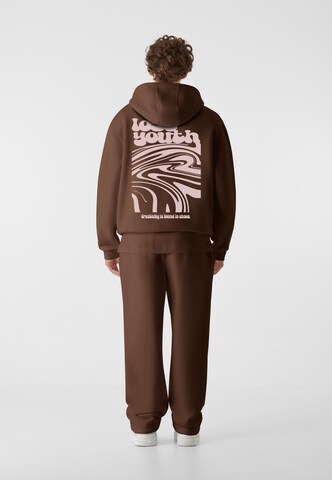 Lost Youth Sweatshirt 'Chaos Flow' in Braun
