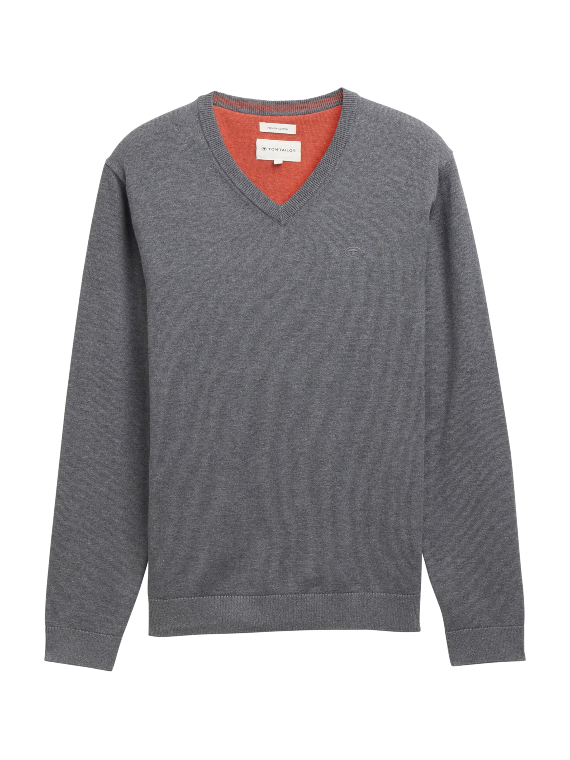 TOM TAILOR Sveter - Sivá: predná strana