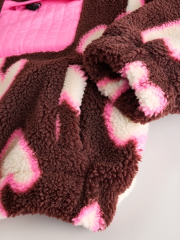 Next Fleece jas in Bruin