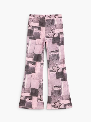 Desigual Flared Broek in Roze
