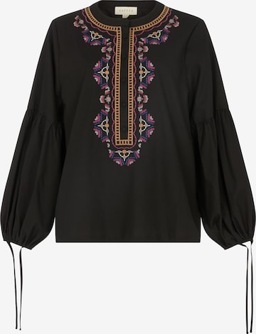 RAFFYA Blouse 'Anai' in Black: front