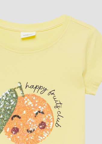T-Shirt s.Oliver en jaune