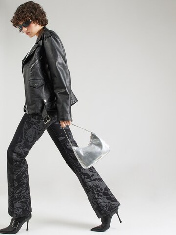 Ed Hardy Bootcut Jeans in Schwarz