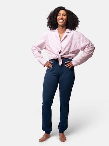 greenjama Pyjamahose in Blau