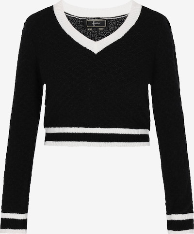 Megztinis 'Fashion Look' iš faina, spalva – juoda / balta, Prekių apžvalga