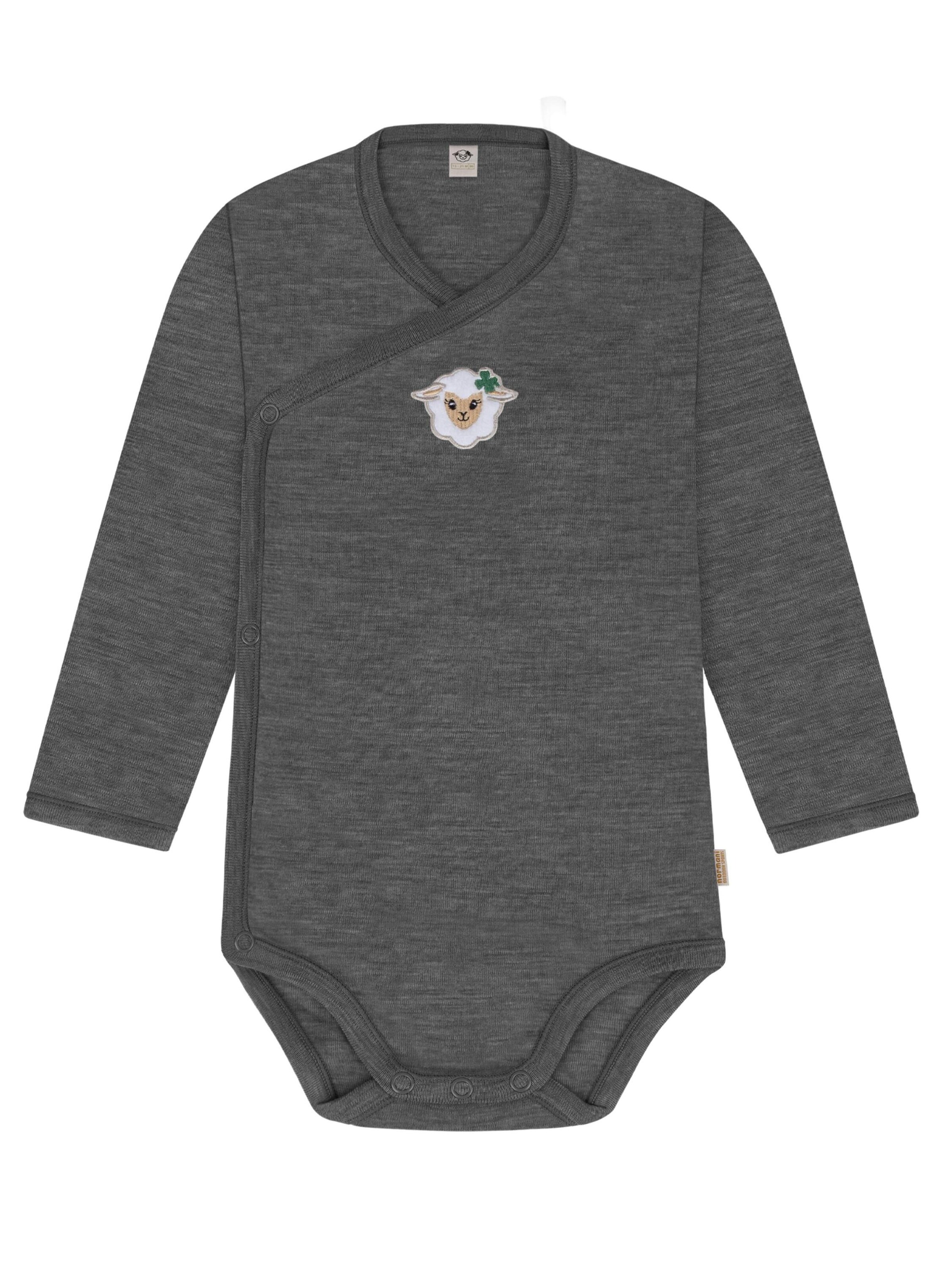 Barboteuse / body normani en gris : devant