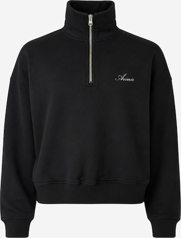 Sweat-shirt 'The Charlie Half-Zip Sweatshirt' ARMIE en noir : devant
