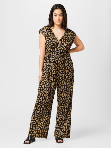 ONLY Carmakoma Jumpsuit in Black: front