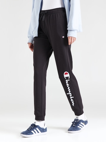 Champion Authentic Athletic Apparel Zúžený Kalhoty – černá: přední strana