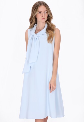 DreiMaster Vintage Jurk in Blauw: voorkant