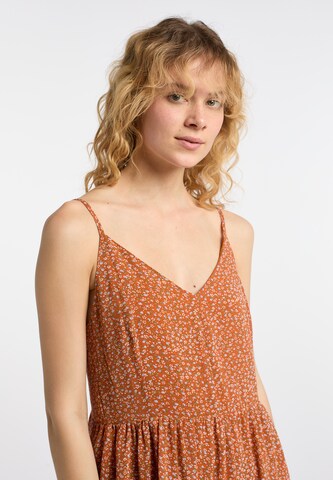 oranžinė DreiMaster Vintage Vasarinė suknelė
