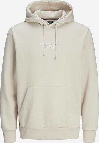 Sweat-shirt JACK & JONES en beige : devant