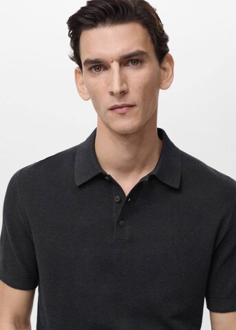 MANGO MAN Poloshirt 'Andrew' in Schwarz