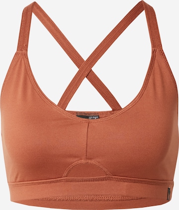 Bustier Soutien-gorge de sport Volcom en marron : devant