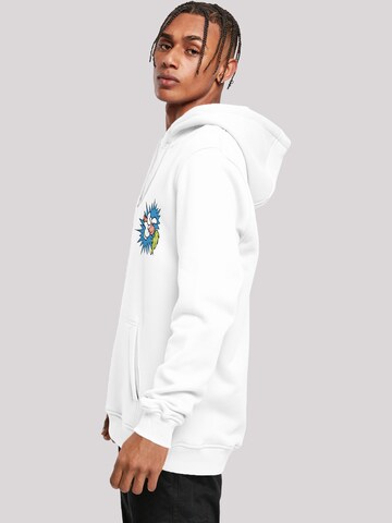 F4NT4STIC Pullover 'Looney Tunes Bugs Bunny Carrot Breast Print' in Weiß