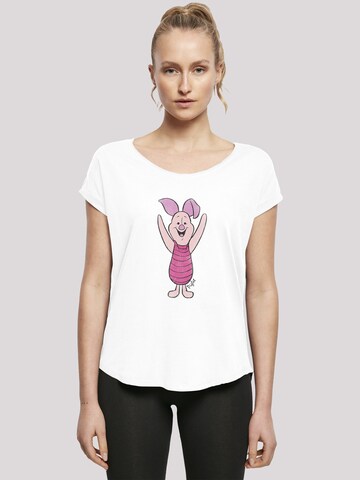 F4NT4STIC Shirt 'Winnie The Pooh Piglet' in Wit: voorkant