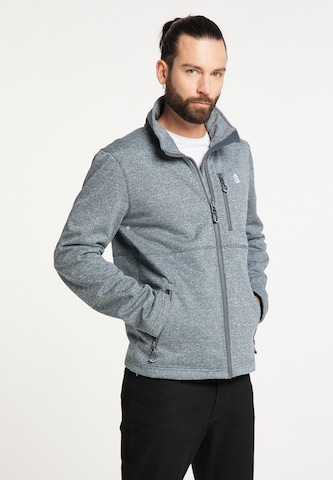 Schmuddelwedda Fleece Jacket in Grey: front