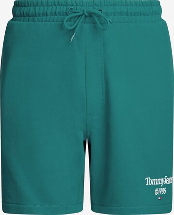 Regular Pantalon Tommy Jeans en vert : devant