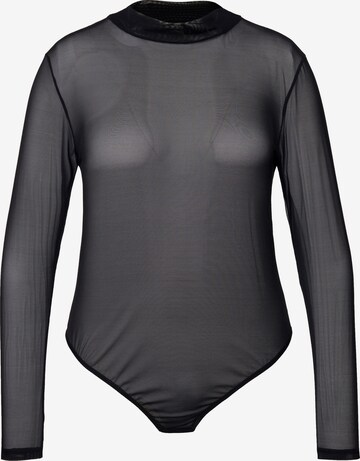 Ulla Popken Bodysuit in Black: front